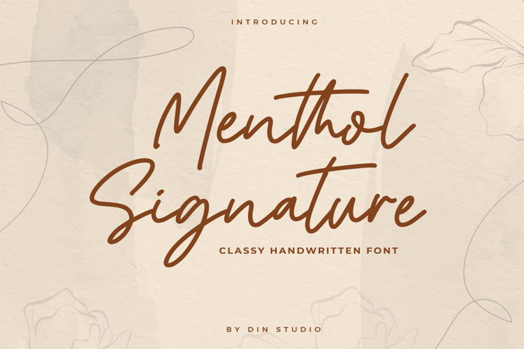 Menthol Signature Font