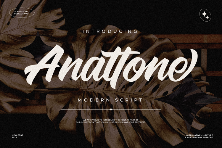 Preview of Anattone Font