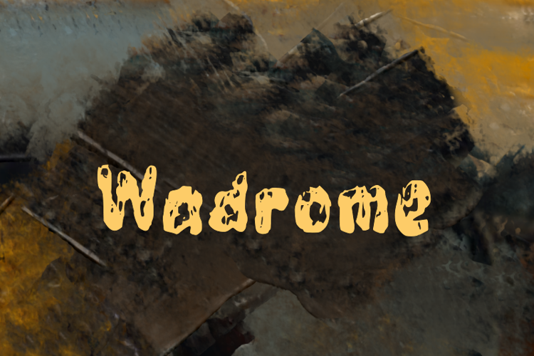 Preview of w Wadrome Font