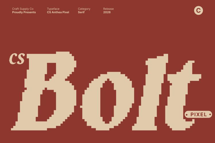 Preview of CS Bolt Pixel Font