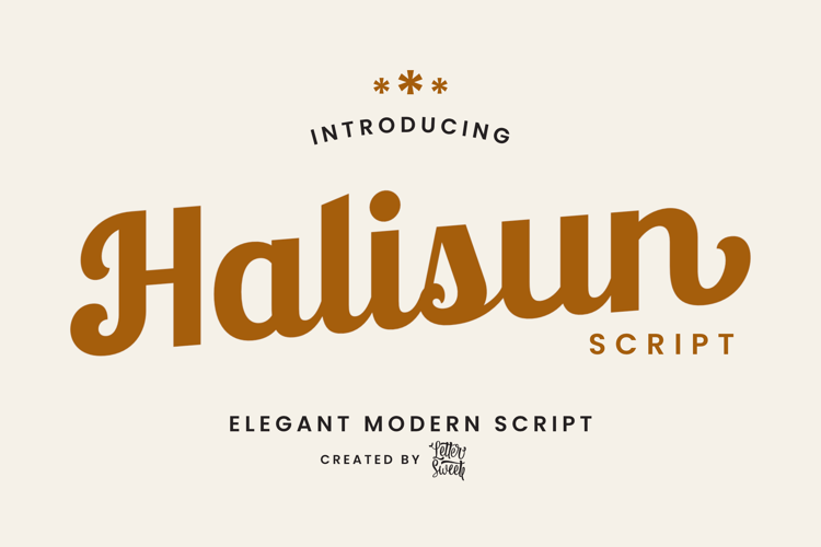Preview of Halisun Font