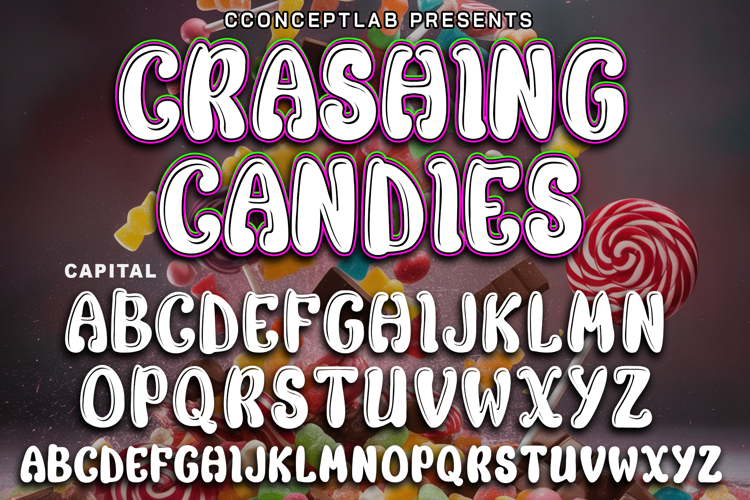 Preview of CRASHING CANDIES Font