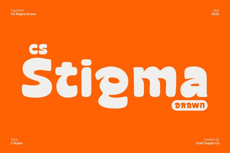 Preview of CS Stigma Drawn Font