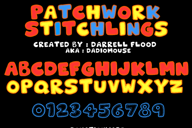 Patchwork Stitchlings Font