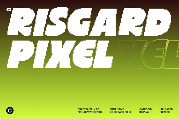 Preview of CS Risgard Pixel Font