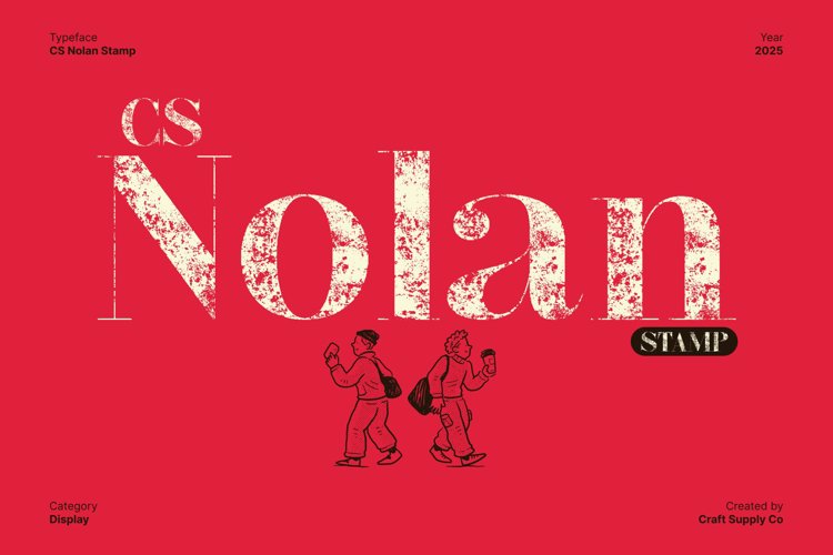Preview of CS Nolan Stamp Font