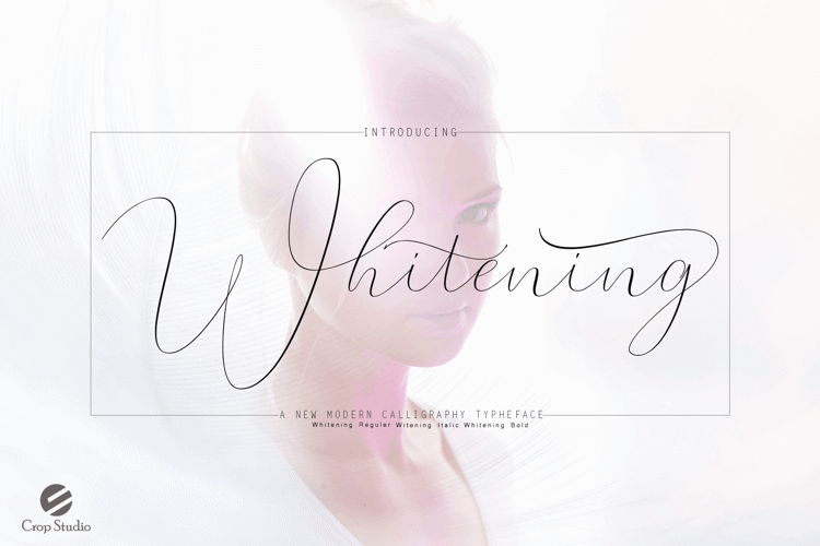 Whitening bold Font
