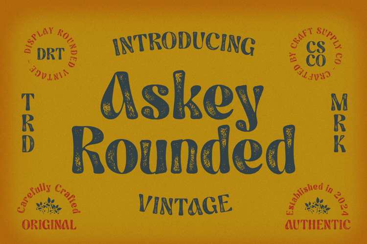 Askey Rounded Vintage Font