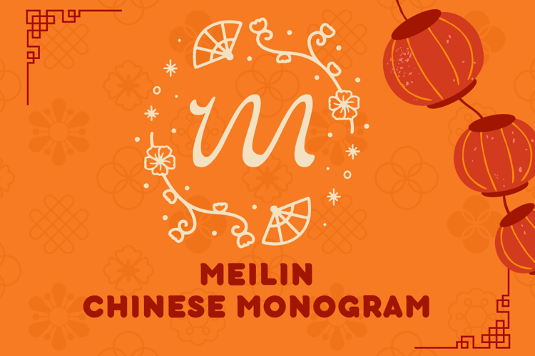 Meilin Chinese Monogram Font