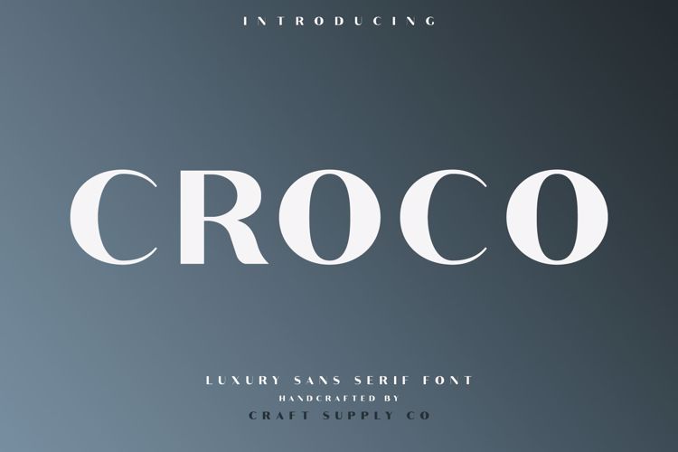 Croco Thin Font