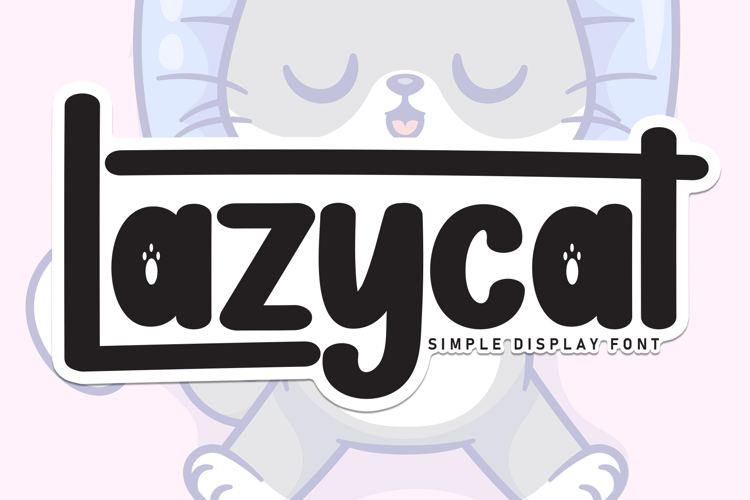 Preview of Lazycat Font