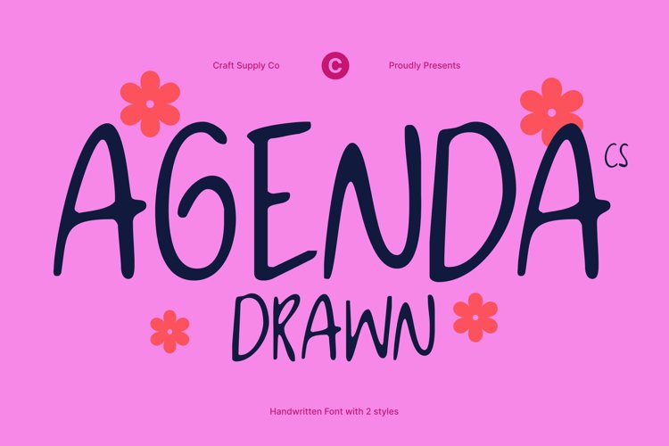 Preview of CS Agenda Drawn Font