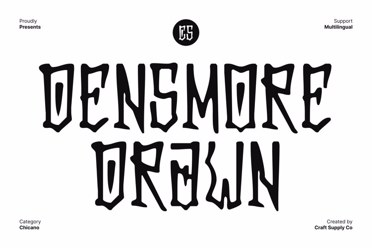 Preview of CS Densmore Drawn Font