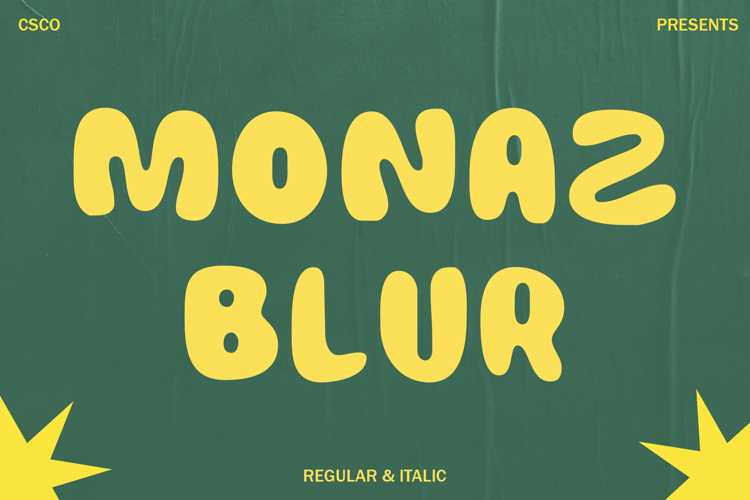 Monaz Blur Font
