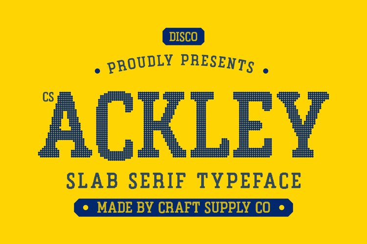 Preview of CS Ackley Disco Font