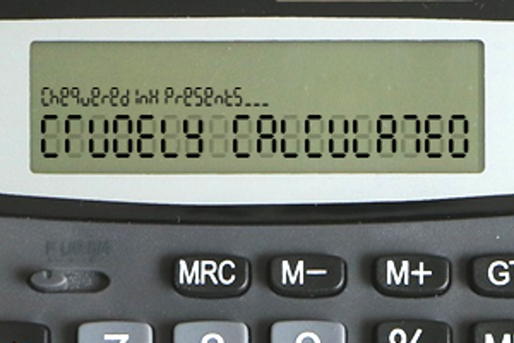 Crudely Calculated Font