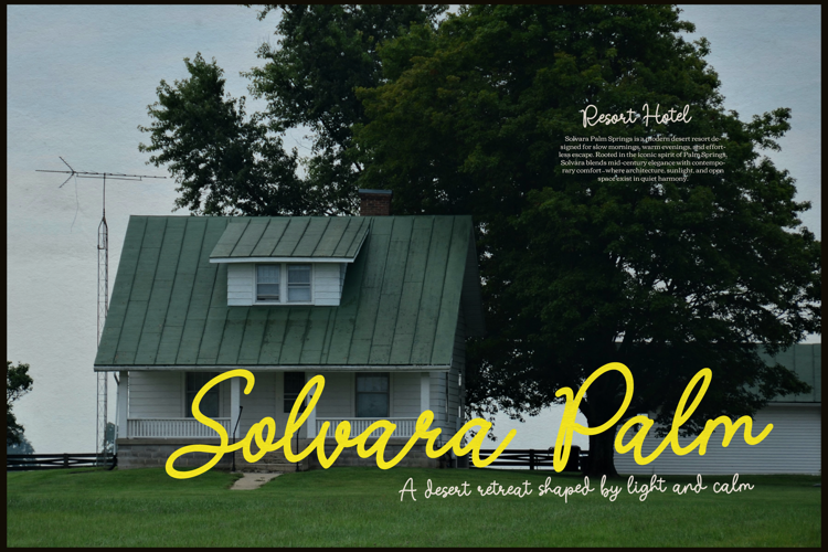 Preview of Nicolla Sunfield Font