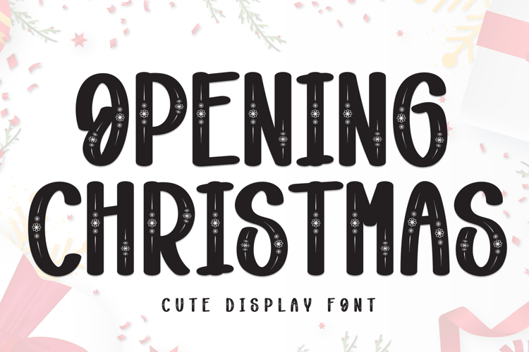 Preview of Opening Christmas Font