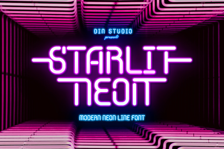 studio neon font