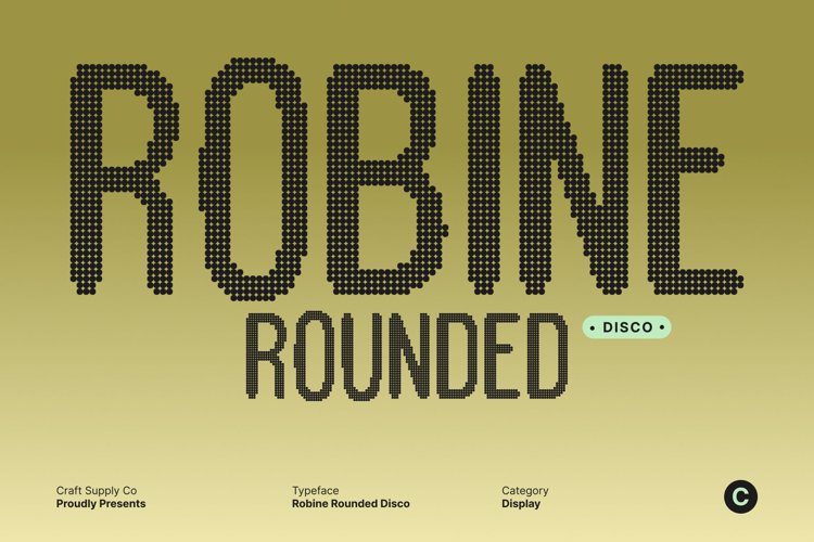 Preview of Robine Rounded Disco Font