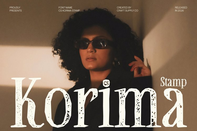 Preview of CS Korima Stamp Font