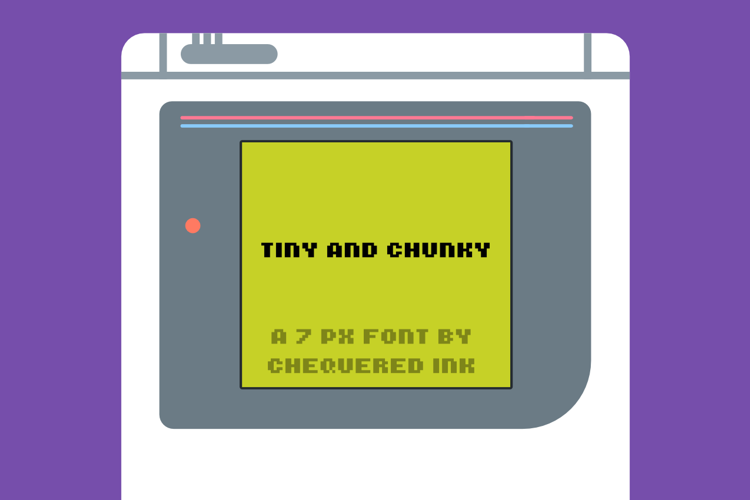 Tiny and Chunky Font