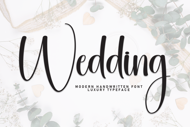 Preview of Wedding Font