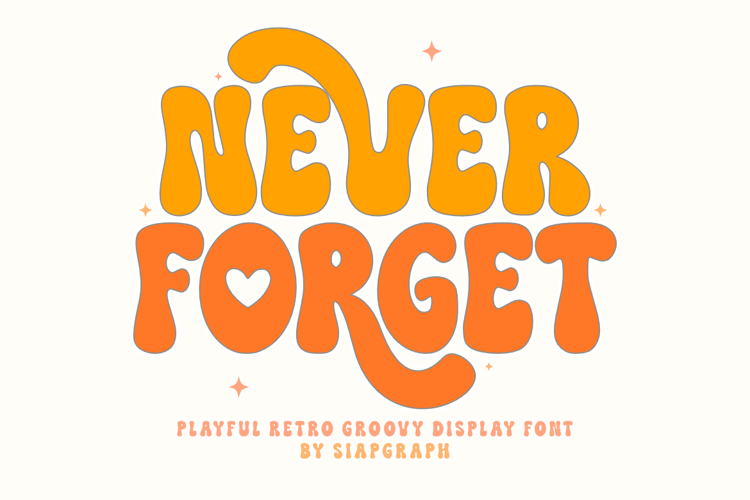Preview of Never Forget Font
