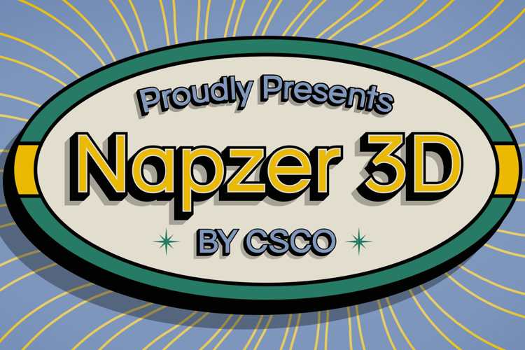 Napzer 3D Font