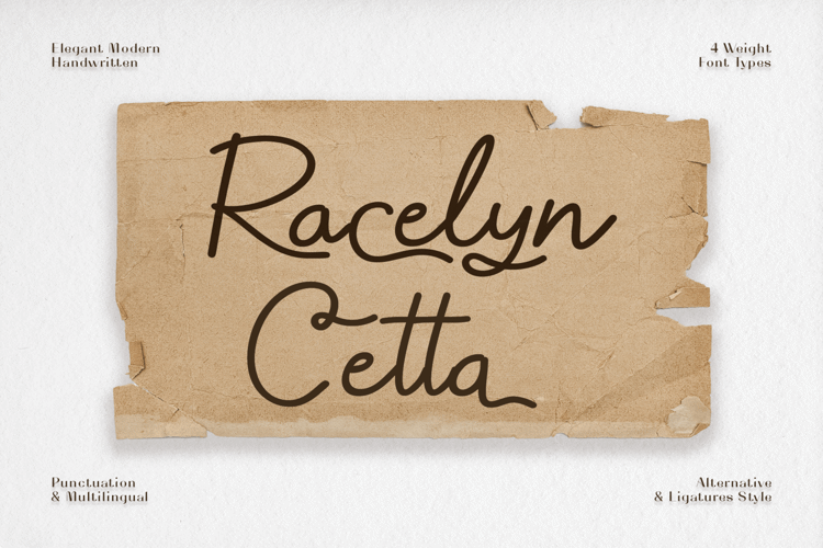 Racelyn Cetta DEMO Font