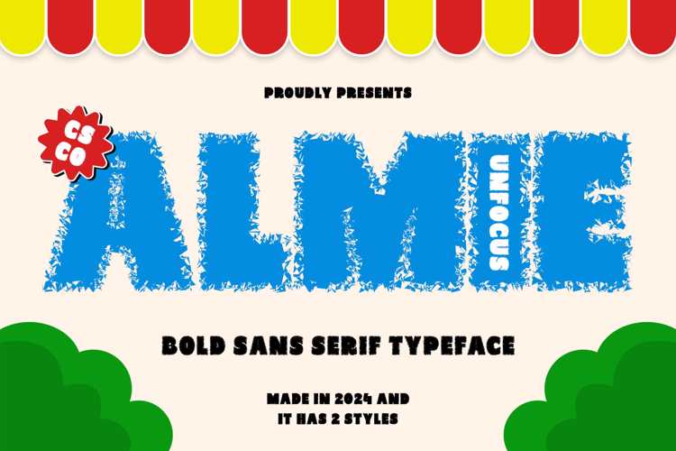 Almie Unfocus Font