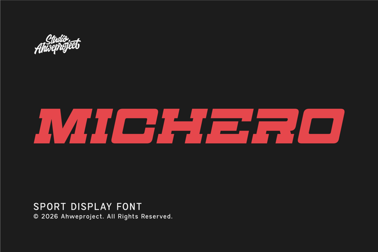 Preview of Michero Font