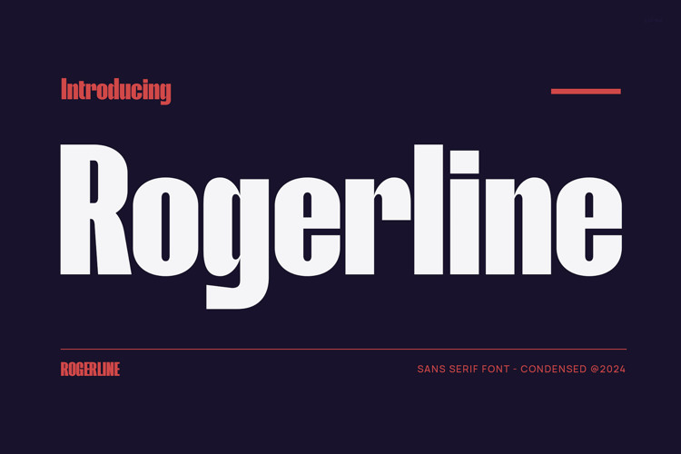 Preview of Rogerline Font