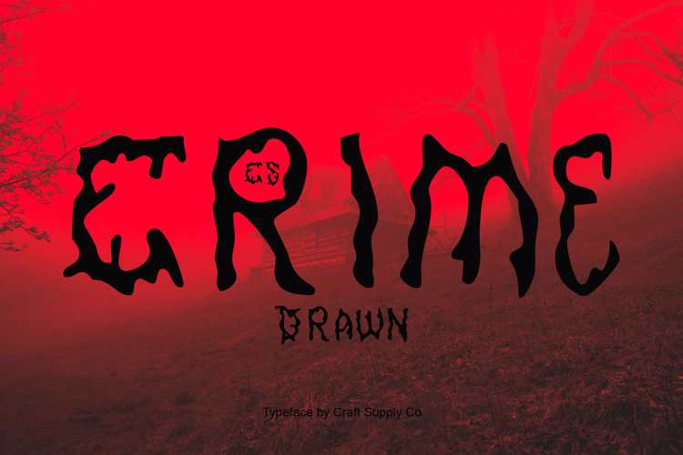 Preview of CS Crime Drawn Font