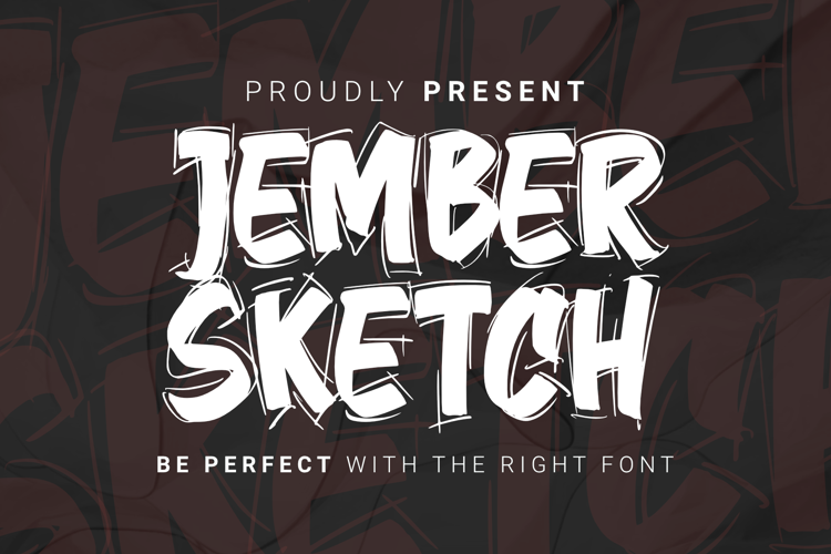 Jember Sketch Font