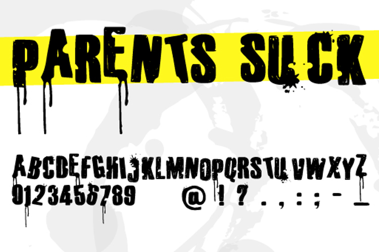 Parents Suck Font