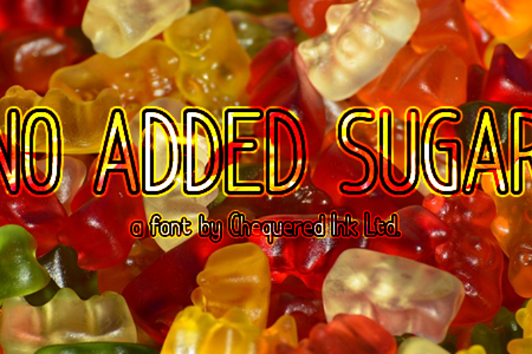 No Added Sugar Font