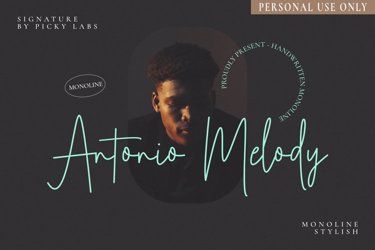 Antonio Melody Signature Font
