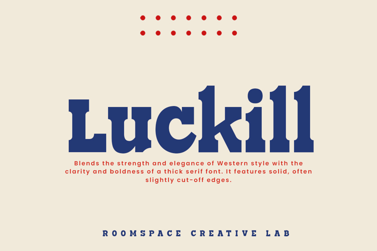 Preview of Luckill Font
