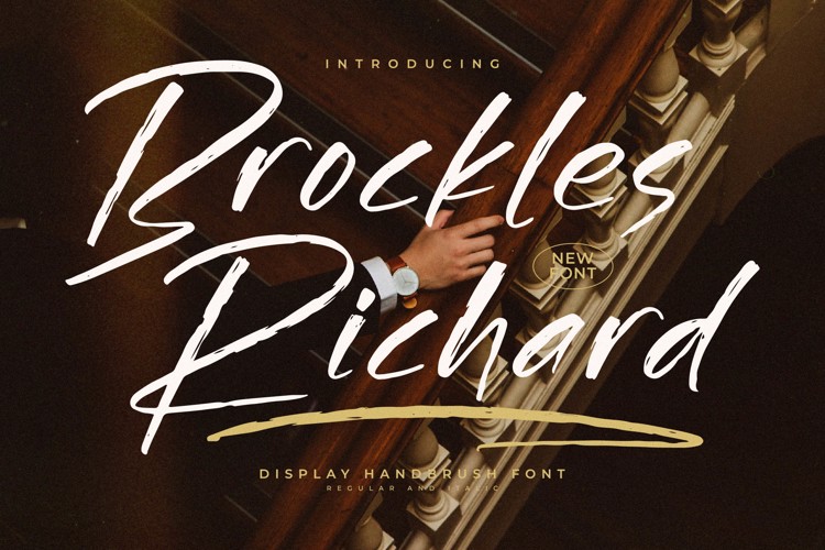 Preview of Brockles Richard Font
