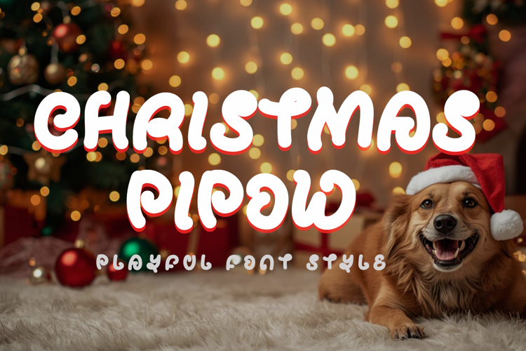 Preview of Christmas Pipow Font