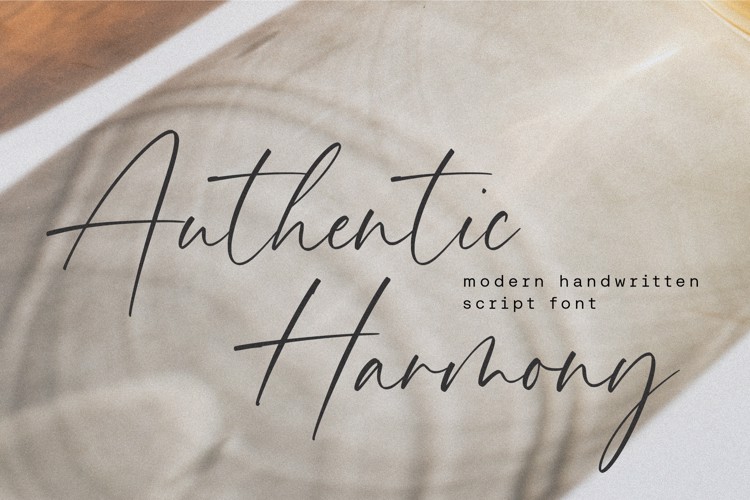 Authentic Harmony Font
