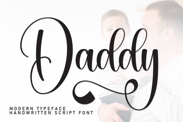 Preview of Daddy Font