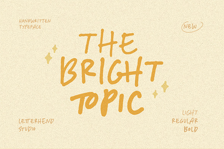 Bright Topic Font