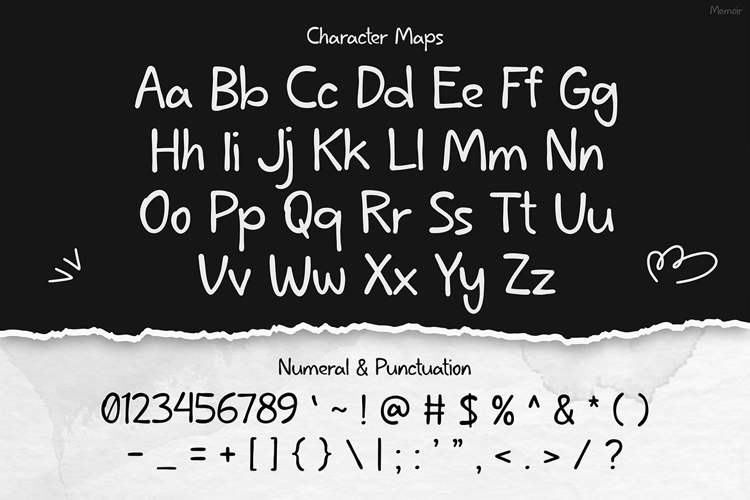 Preview of Memoir Font