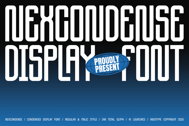 Preview of IT Nex Condense Font