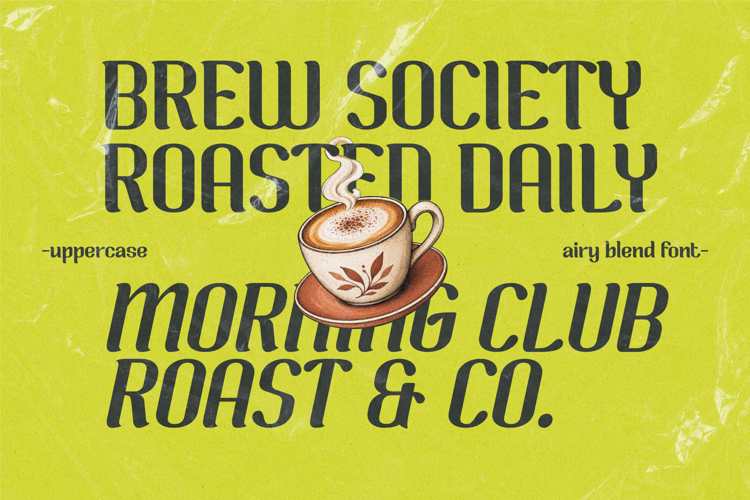 Preview of Airy Blend Font