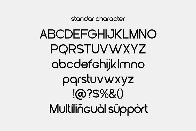 Preview of Gued Font