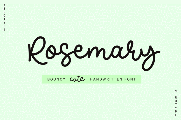 Preview of Rosemary Script Font