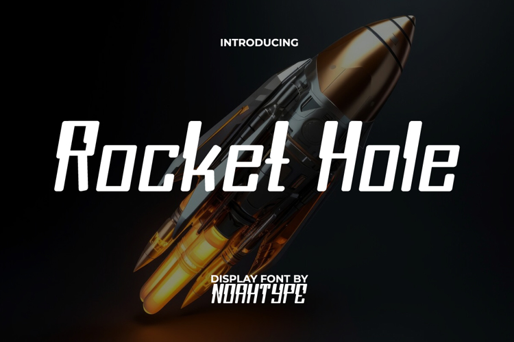 Preview of Rocket Hole Font